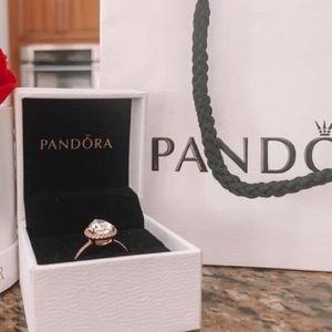 Pandora Rose Gold Teardrop Ring
